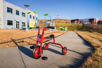 trike on outdoor playground